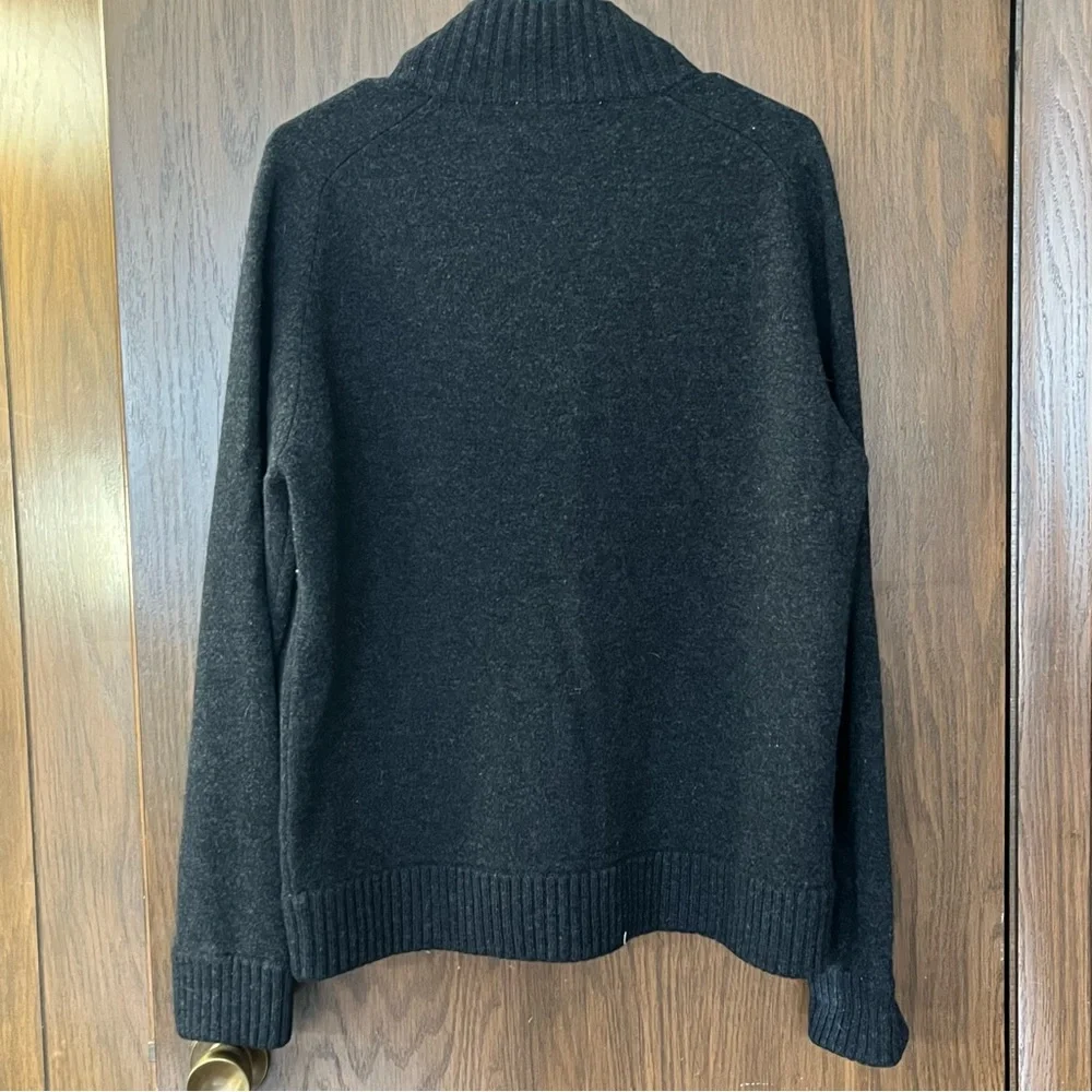 J. Crew men's full-zip sweater cardigan jacket crafted from 100% lamb's wool